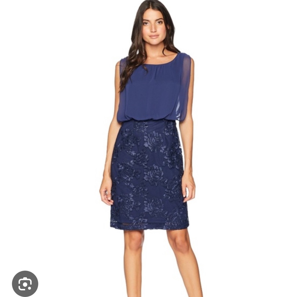 Calvin Klein Navy Blue wedding Guest dress - Picture 1 of 3